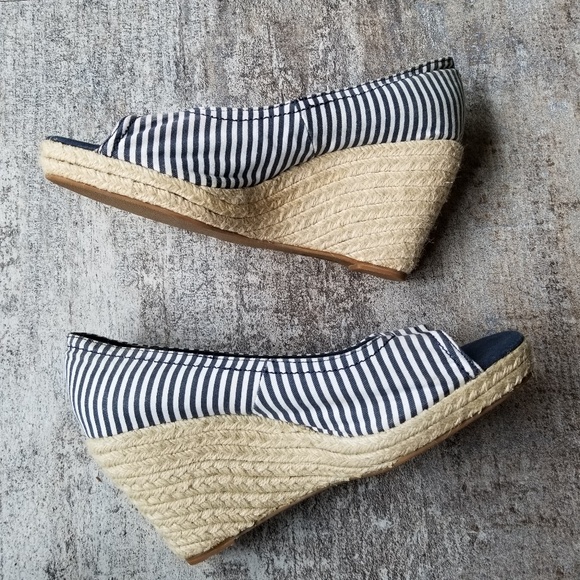 Splendid Wedge Heels Espadrilles Striped Size 10 - Picture 4 of 8